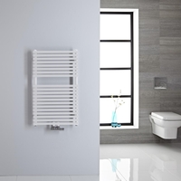Scaldasalviette Bianco con Attacco Centrale - 835 x 500mm - 304 Watt - Magera