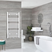 Scaldasalviette con Attacco Centrale - Termoarredo Bagno Bianco - Varie Dimensioni - Neva