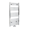 Scaldasalviette Cromato con Attacco Centrale - Termoarredo Bagno - 1188 x 500mm - 430 Watt - Neva