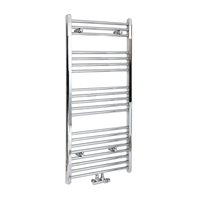 Scaldasalviette Cromato con Attacco Centrale - Termoarredo Bagno - 1188 x 500mm - 430 Watt - Neva