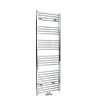 Scaldasalviette Cromato con Attacco Centrale - Termoarredo Bagno - 1600 x 500mm - 585 Watt - Neva