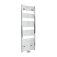 Scaldasalviette Cromato con Attacco Centrale - Termoarredo Bagno - 1600 x 600mm - 686 Watt - Neva