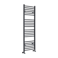 Scaldasalviette Curvo Antracite - Termoarredo Bagno - 1600 x 500mm - 795 Watt - Artle