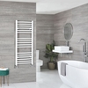 Scaldasalviette Curvo Bianco - Termoarredo Bagno Varie Dimensioni - Ive