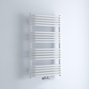 Scaldasalviette Curvo con Attacco Centrale - Bianco - 1000mm x 600mm - 1157 Watt