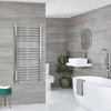 Scaldasalviette Curvo Cromato - Termoarredo Bagno Varie Dimensioni - Kent
