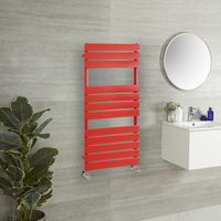 Scaldasalviette di Design - 1200mm x 600mm - Rosso (Siamese Red) - Lustro