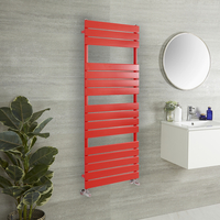 Scaldasalviette di Design - 1500mm x 600mm - Rosso (Siamese Red) - Lustro