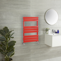 Scaldasalviette di Design - 825mm x 600mm - Rosso (Siamese Red) - Lustro