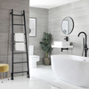 Scaldasalviette di Design - Stile Scaletta - 1800 x 500mm - Nero - Indus