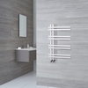 Scaldasalviette di Design - Termoarredo Bagno Bianco - 800 x 500mm - 389 Watt - Tika