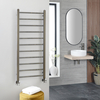 Scaldasalviette di Design 1200 x 500mm - Ottone Spazzolato - Quo