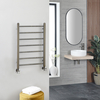Scaldasalviette di Design 800 x 500mm - Ottone Spazzolato - Quo