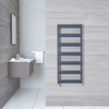 Scaldasalviette di Design a Scaletta - Termoarredo Bagno Antracite - 1190 x 500mm - 531 Watt - Gradus