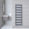 Scaldasalviette di Design a Scaletta - Termoarredo Bagno Antracite - 1590 x 500mm - 683 Watt - Gradus