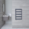 Scaldasalviette di Design a Scaletta - Termoarredo Bagno Antracite - 790 x 500mm - 379 Watt - Gradus