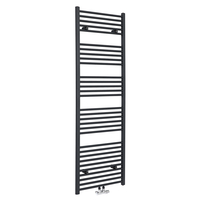 Scaldasalviette di Design Antracite - Termoarredo Bagno con Attacco Centrale - 1785 x 600mm - 1116W - Neva