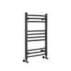 Scaldasalviette di Design Antracite - Termoarredo Bagno Curvo - 800 x 500mm - 372W - Artle