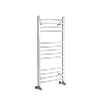 Scaldasalviette di Design Bianco - Termoarredo Bagno Curvo - 1000 x 500mm - 486W - Ive