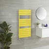 Scaldasalviette di Design con Pannelli Piatti - Giallo (Dandelion Yellow) - Lustro
