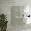 Scaldasalviette di Design con Pannelli Piatti - Verde Salvia (Sage Leaf Green) - Lustro