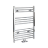 Scaldasalviette di Design Cromato - Termoarredo Bagno con Attacco Centrale - 803 x 500mm - 292W - Neva