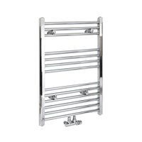 Scaldasalviette di Design Cromato - Termoarredo Bagno con Attacco Centrale - 803 x 500mm - 292W - Neva