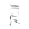 Scaldasalviette di Design Cromato - Termoarredo Bagno Curvo - 1000 x 500mm - 323W - Kent
