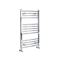 Scaldasalviette di Design Cromato - Termoarredo Bagno Curvo - 1000 x 500mm - 323W - Kent