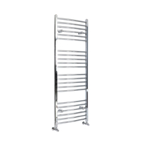Scaldasalviette di Design Cromato - Termoarredo Bagno Curvo - 1600 x 600mm - 455W - Kent