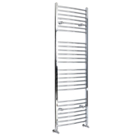 Scaldasalviette di Design Cromato - Termoarredo Bagno Curvo - 1800 x 500mm - 610W - Kent