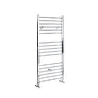 Scaldasalviette di Design Cromato - Termoarredo Bagno Piatto - 1200 x 400mm - 333W - Kent