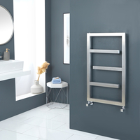 Scaldasalviette di Design Finitura - Acciaio Inossidabile Satinato - 880mm x 500mm - Eclipse