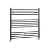 Scaldasalviette di Design Nero - Termoarredo Bagno Piatto - 1000 x 1000mm - 841W - Nox