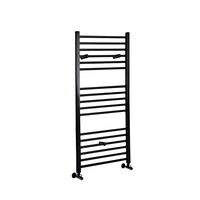 Scaldasalviette di Design Nero - Termoarredo Bagno Piatto - 1200 x 400mm - 507W - Nox