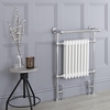 Scaldasalviette di Design Tradizionale - Termoarredo Bagno Bianco - 930 x 620mm - 690 Watt - Elizabeth