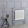 Scaldasalviette di Design Tradizionale - Termoarredo Bagno Bianco - 930 x 790mm - 944 Watt - Elizabeth