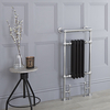 Scaldasalviette di Design Tradizionale - Termoarredo Bagno Nero - 930 x 450mm - 430 Watt - Elizabeth