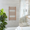Scaldasalviette Diritto Metallizzato - Ottone Naturale - 800mm x 500mm