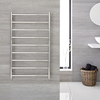 Scaldasalviette Elettrico a Scaletta - Termoarredo Bagno Acciaio Inossidabile - 200W - 1000 x 500mm - Quo
