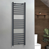 Scaldasalviette Elettrico Antracite - 400mm x 1200mm - con Elemento Semplice con Presa Elettrica - Artle - ECOSO by Hudson Reed