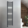 Scaldasalviette Elettrico Antracite - 400mm x 1600mm - con Elemento Termostatico Wi-Fi Cablato - Artle - ECOSO by Hudson Reed