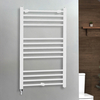 Scaldasalviette Elettrico con Elemento Riscaldante Semplice con Presa Elettrica - 1000mm x 600mm - Bianco – Ive - ECOSO by Hudson Reed