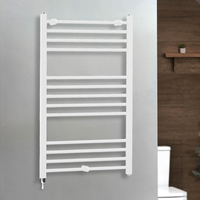 Scaldasalviette Elettrico con Elemento Riscaldante Semplice con Presa Elettrica - 1000mm x 600mm - Bianco – Ive - ECOSO by Hudson Reed