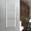 Scaldasalviette Elettrico con Elemento Riscaldante Semplice con Presa Elettrica - 1200mm x 500mm - Bianco – Ive - ECOSO by Hudson Reed