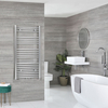 Scaldasalviette Elettrico con Elemento Termostatico 400W e Copri Cavi - Cromato - 1188 x 500mm
