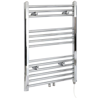 Scaldasalviette Elettrico Cromato - 803mm x 500mm - Senza Copri Cavi - Elemento Semplice