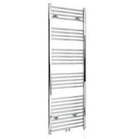 Scaldasalviette Elettrico Cromato 600W - Termoarredo Bagno - 1600 x 600mm - Neva