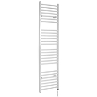 Scaldasalviette Elettrico Curvo 1000W - Termoarredo Bagno Bianco - 1800 x 500mm - Ive