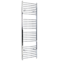 Scaldasalviette Elettrico Curvo 1000W - Termoarredo Bagno Cromato - 1800 x 500mm - Kent